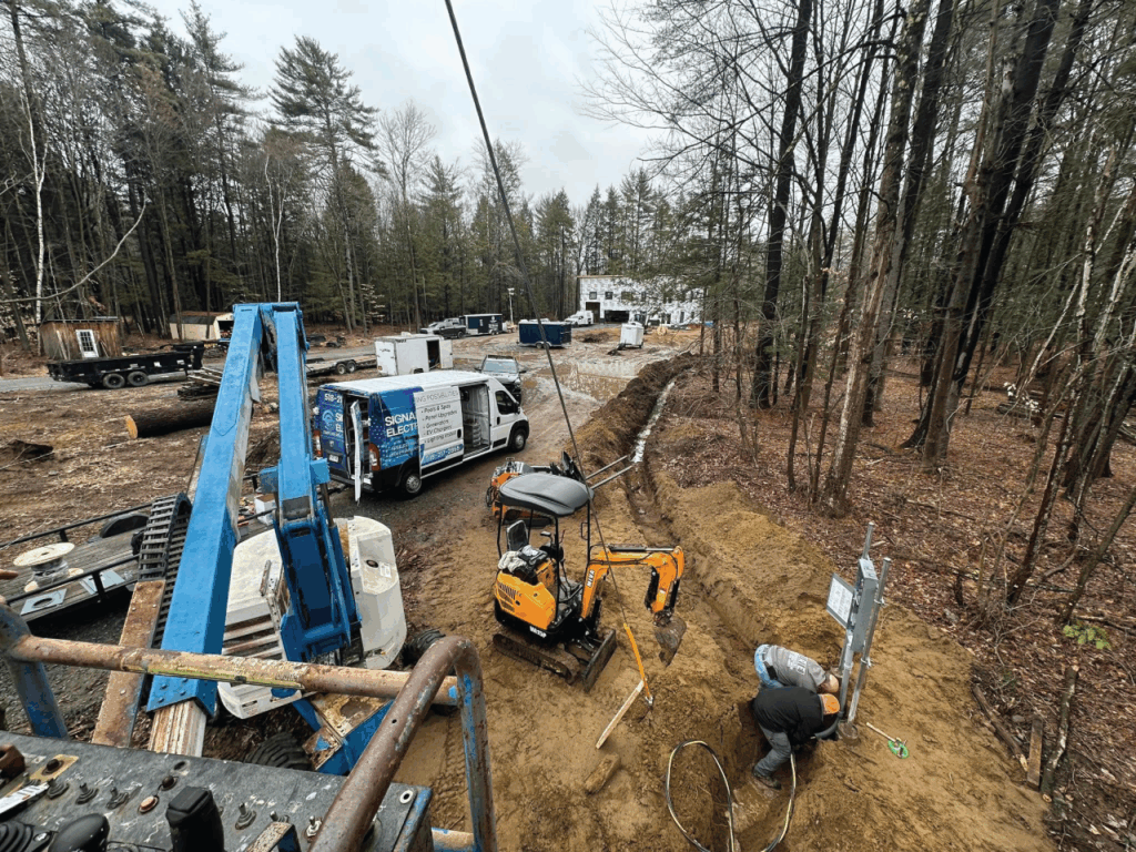 Signals Electric Team completing a New Service in Gansevoort, NY
